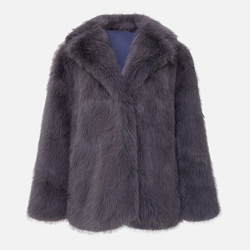 Dames Faux Fur Jas Stijlvol Luxe Warm en Elegante Look