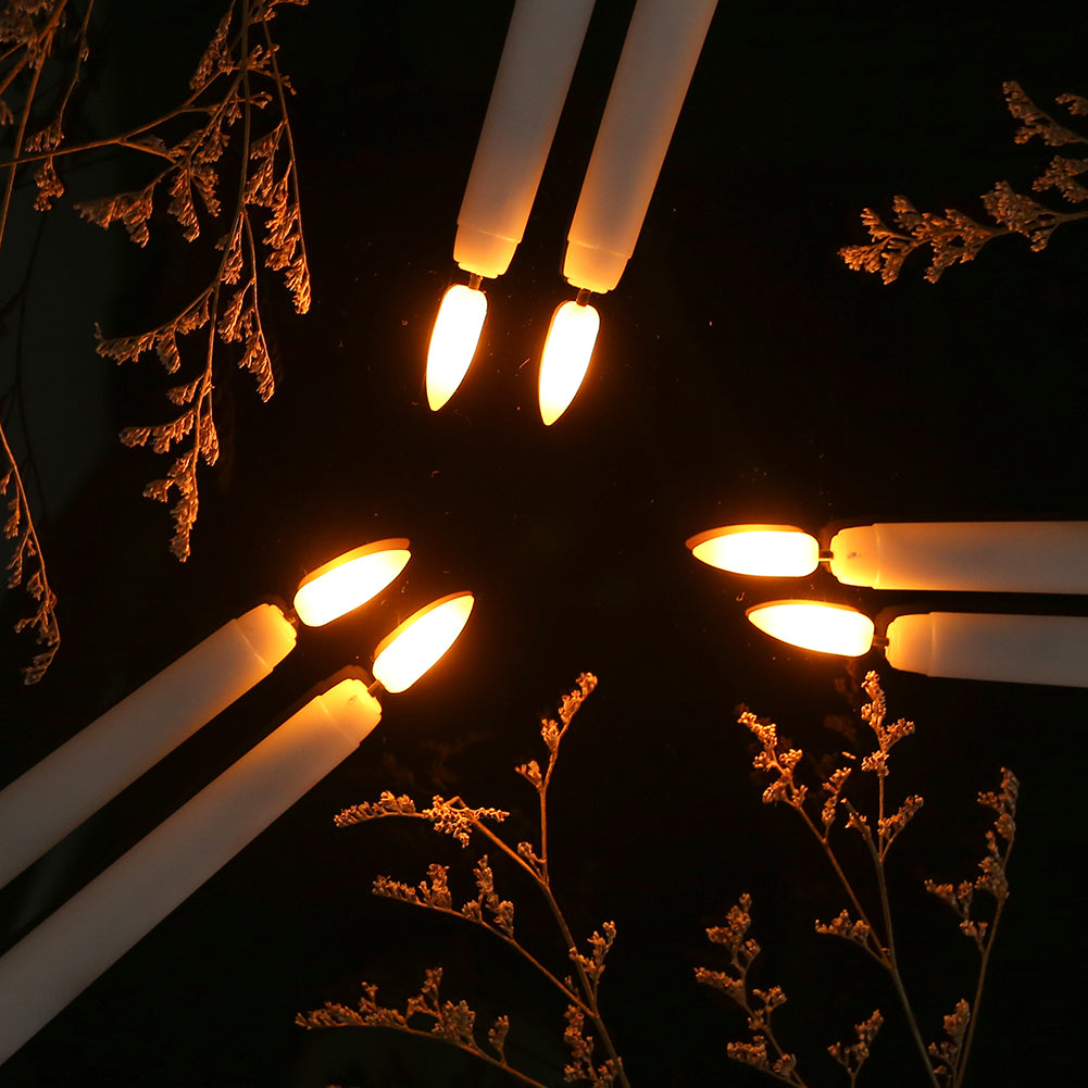 LED Kaars Staand Kunststof 27,5 cm Dimbaar Afstandsbediening Timer Vlamloze Sfeerverlichting Kroonluchter Tafel Decoratie Batterij
