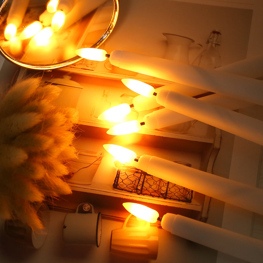 LED Kaars Staand Kunststof 27,5 cm Dimbaar Afstandsbediening Timer Vlamloze Sfeerverlichting Kroonluchter Tafel Decoratie Batterij