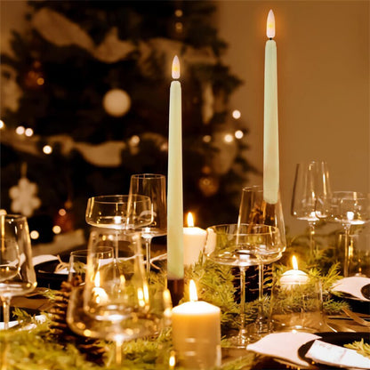 LED Kaars Staand Kunststof 27,5 cm Dimbaar Afstandsbediening Timer Vlamloze Sfeerverlichting Kroonluchter Tafel Decoratie Batterij