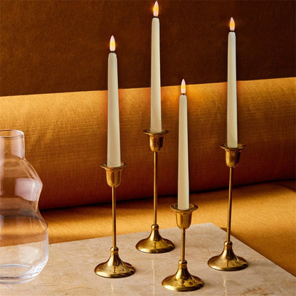 LED Kaars Staand Kunststof 27,5 cm Dimbaar Afstandsbediening Timer Vlamloze Sfeerverlichting Kroonluchter Tafel Decoratie Batterij