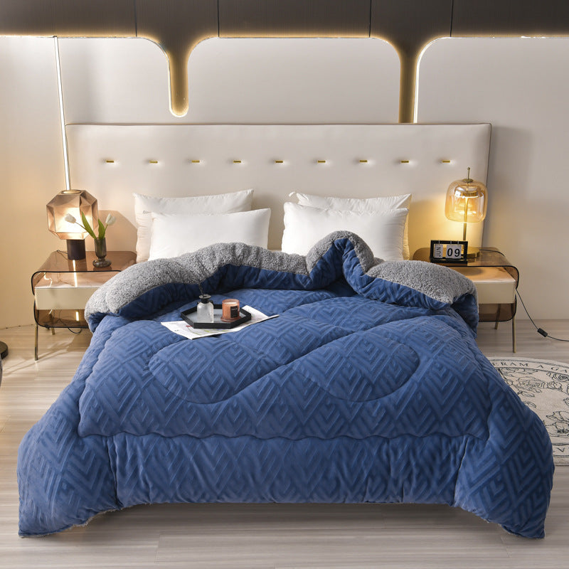 Dikke Sherpa Winterdeken met Quiltkern – Extra Warm, Zacht & Fluffy