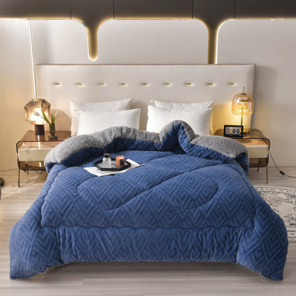 Dikke Sherpa Winterdeken met Quiltkern – Extra Warm, Zacht & Fluffy