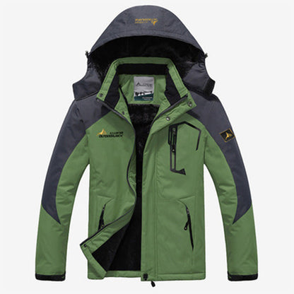 Waterdichte Fleece Parka met Capuchon Warm Gevoerd