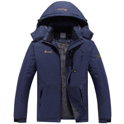 Waterdichte Fleece Parka met Capuchon Warm Gevoerd