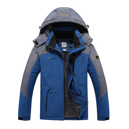 Waterdichte Fleece Parka met Capuchon Warm Gevoerd