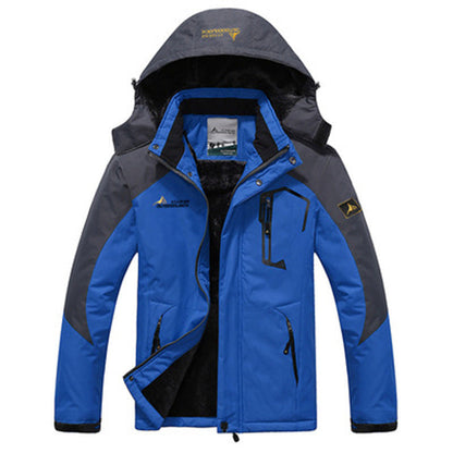 Waterdichte Fleece Parka met Capuchon Warm Gevoerd