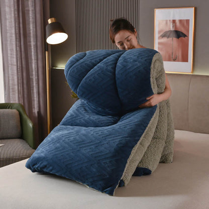 Dikke Sherpa Winterdeken met Quiltkern – Extra Warm, Zacht & Fluffy