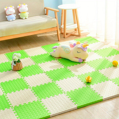 Gekleurde Puzzelmatten voor Kinderen 30x30cm - Set van 10 EVA Schuimtegels