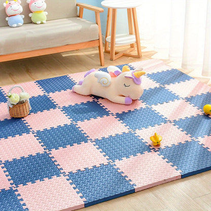 Gekleurde Puzzelmatten voor Kinderen 30x30cm - Set van 10 EVA Schuimtegels
