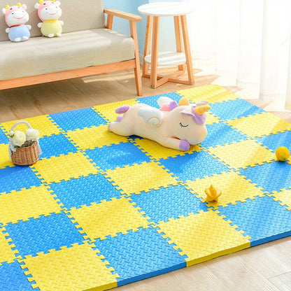 Gekleurde Puzzelmatten voor Kinderen 30x30cm - Set van 10 EVA Schuimtegels