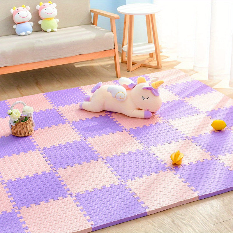 Gekleurde Puzzelmatten voor Kinderen 30x30cm - Set van 10 EVA Schuimtegels