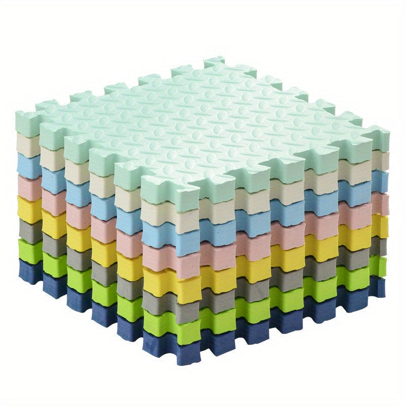 Gekleurde Puzzelmatten voor Kinderen 30x30cm - Set van 10 EVA Schuimtegels