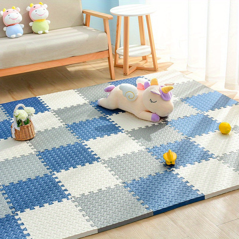 Gekleurde Puzzelmatten voor Kinderen 30x30cm - Set van 10 EVA Schuimtegels