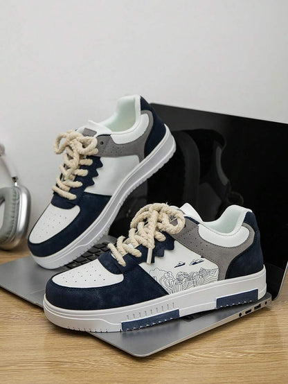 Heren Sneakers Beige Comfortabel Sportief Alledaags