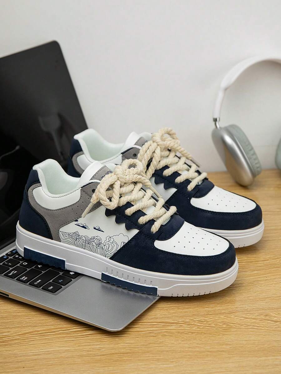 Heren Sneakers Beige Comfortabel Sportief Alledaags
