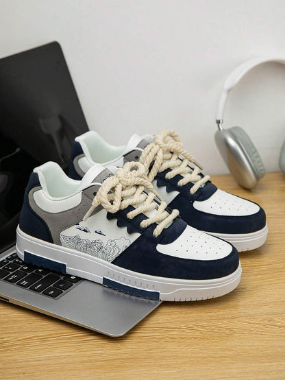 Heren Sneakers Beige Comfortabel Sportief Alledaags