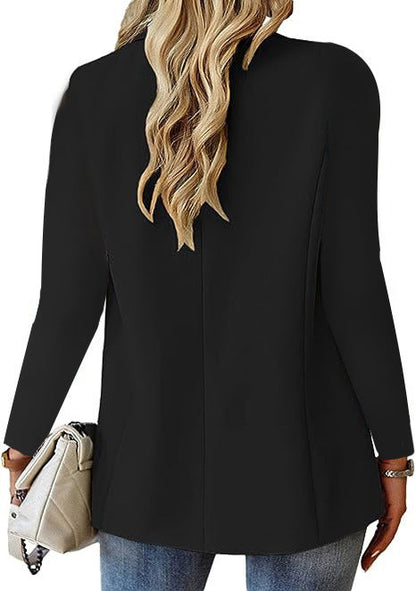 Dames Blazer Jas Elegante Knopen Sluiting