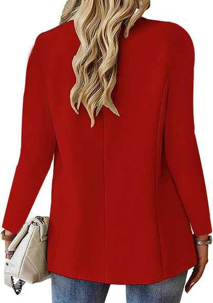 Dames Blazer Jas Elegante Knopen Sluiting