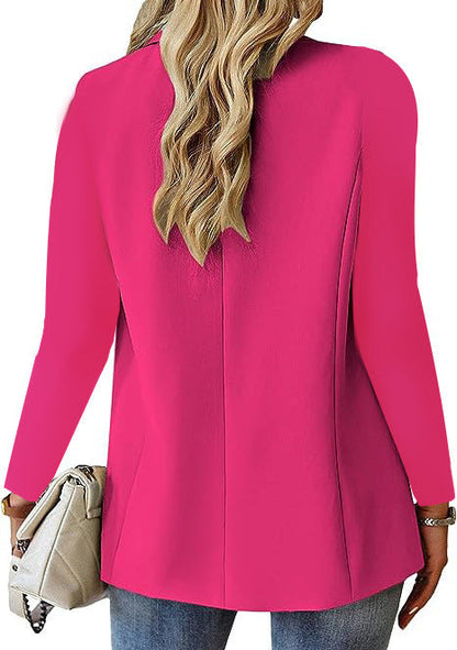 Dames Blazer Jas Elegante Knopen Sluiting