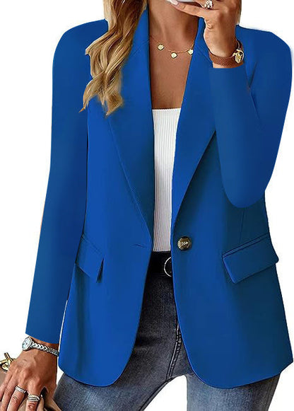 Dames Blazer Jas Elegante Knopen Sluiting