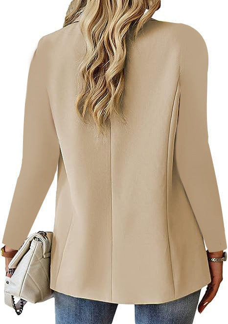 Dames Blazer Jas Elegante Knopen Sluiting