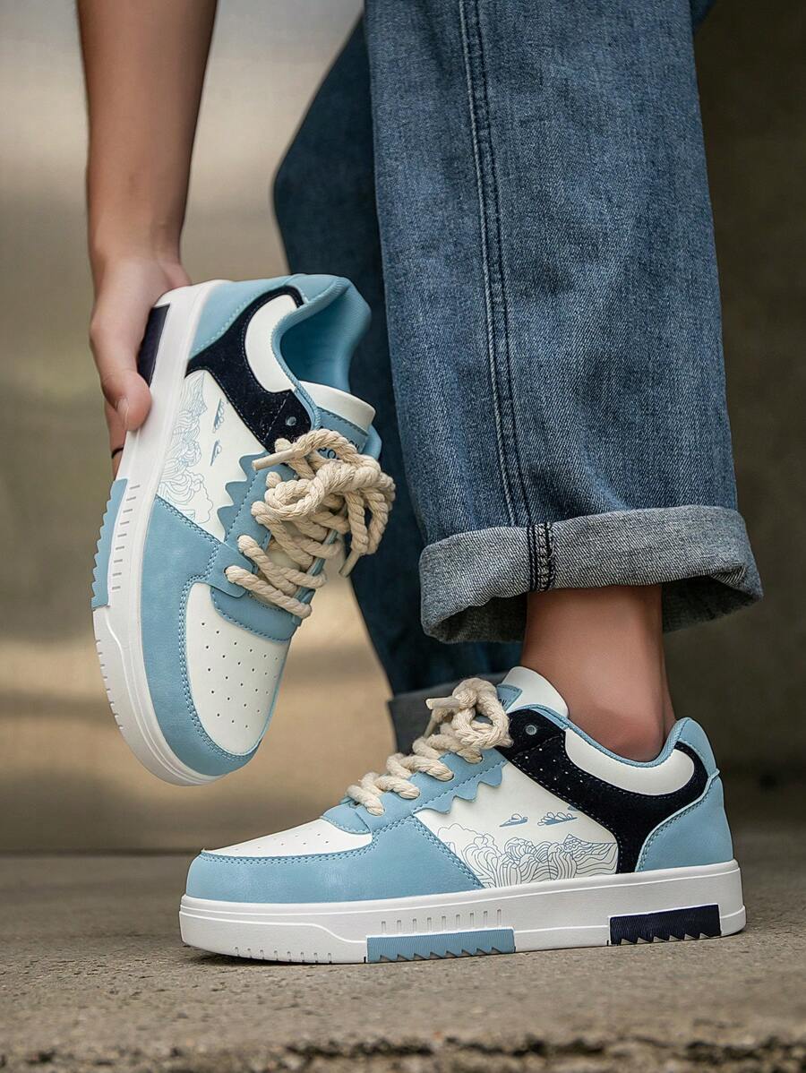 Heren Sneakers Beige Comfortabel Sportief Alledaags