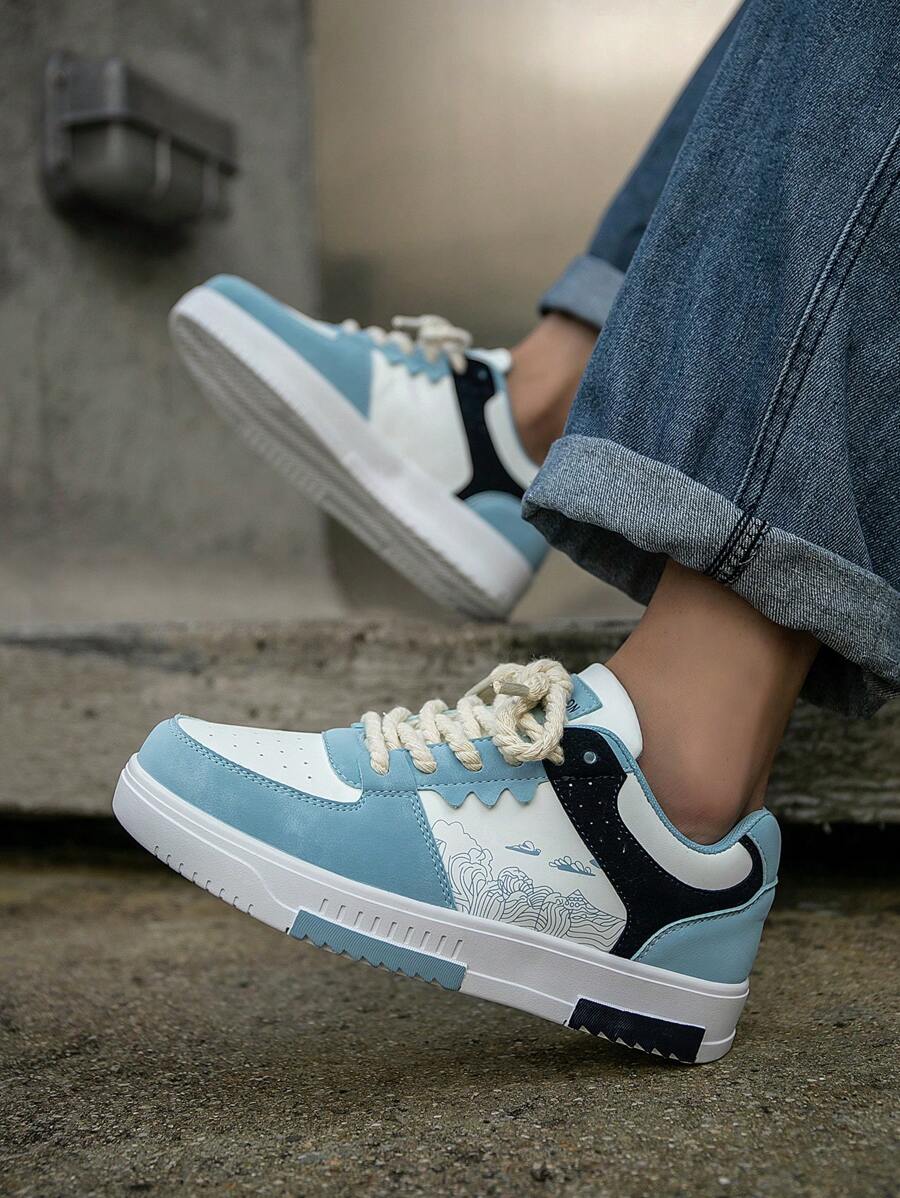 Heren Sneakers Beige Comfortabel Sportief Alledaags