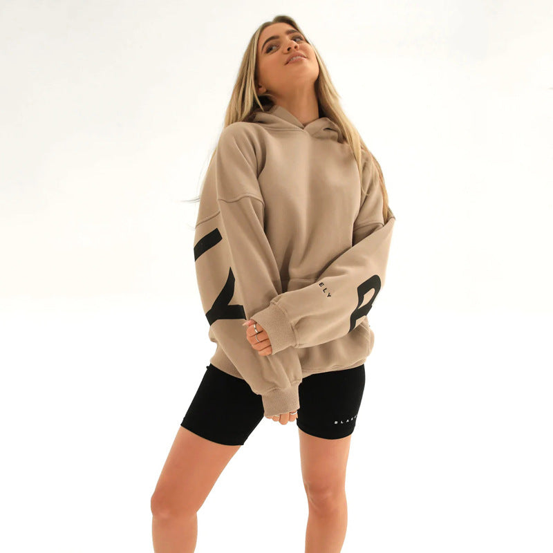 Dames Hoodie Capuchon Warm met Leuke Savannah Print