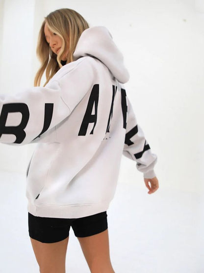 Dames Hoodie Capuchon Warm met Leuke Savannah Print