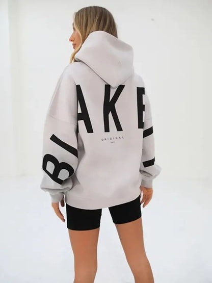 Dames Hoodie Capuchon Warm met Leuke Savannah Print