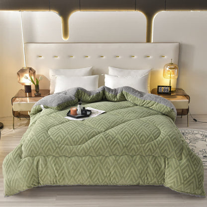 Dikke Sherpa Winterdeken met Quiltkern – Extra Warm, Zacht & Fluffy