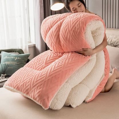 Dikke Sherpa Winterdeken met Quiltkern – Extra Warm, Zacht & Fluffy