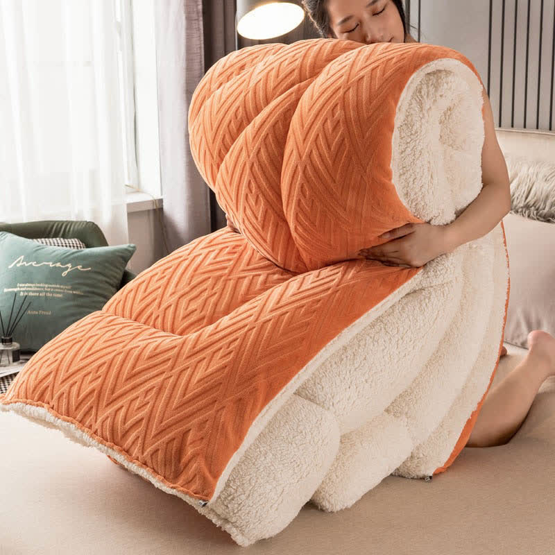 Dikke Sherpa Winterdeken met Quiltkern – Extra Warm, Zacht & Fluffy