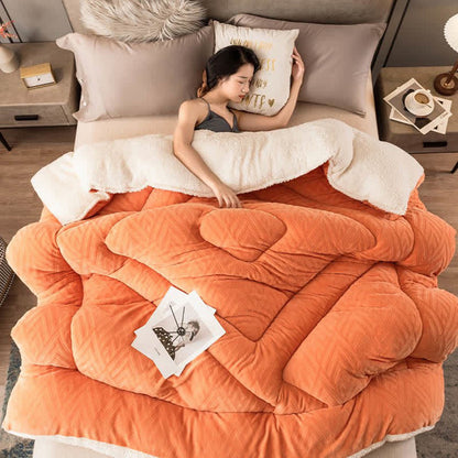 Dikke Sherpa Winterdeken met Quiltkern – Extra Warm, Zacht & Fluffy