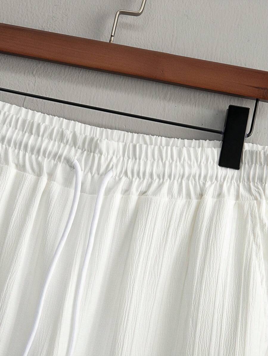 Heren Co-ord Set Zwart Japanse Stijl Luxe Look