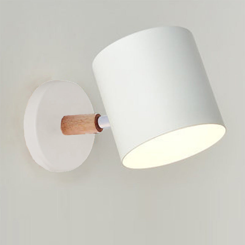 Wandlamp Metaal Hout Verstelbaar Slaapkamer Woonkamer Scandinavisch Macaronkleur E27 Bedlamp Muurlamp