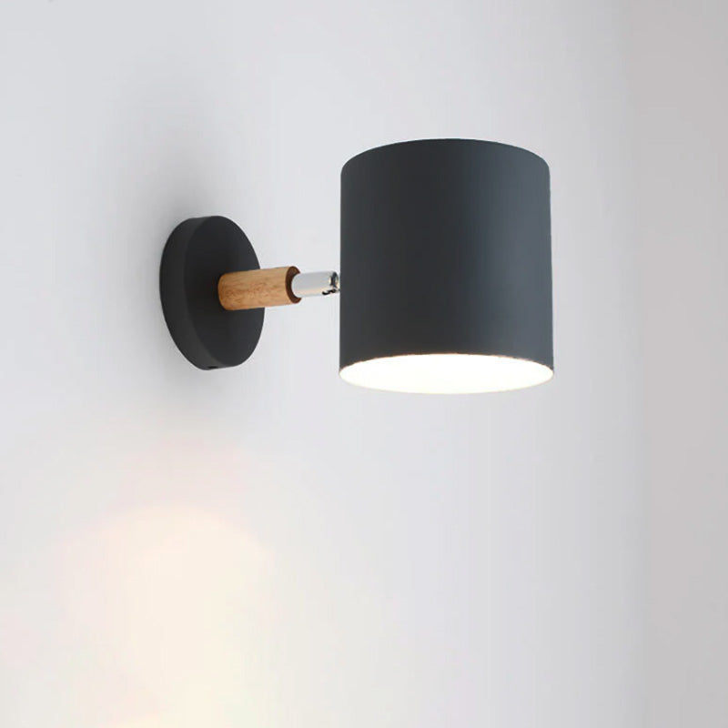 Wandlamp Metaal Hout Verstelbaar Slaapkamer Woonkamer Scandinavisch Macaronkleur E27 Bedlamp Muurlamp