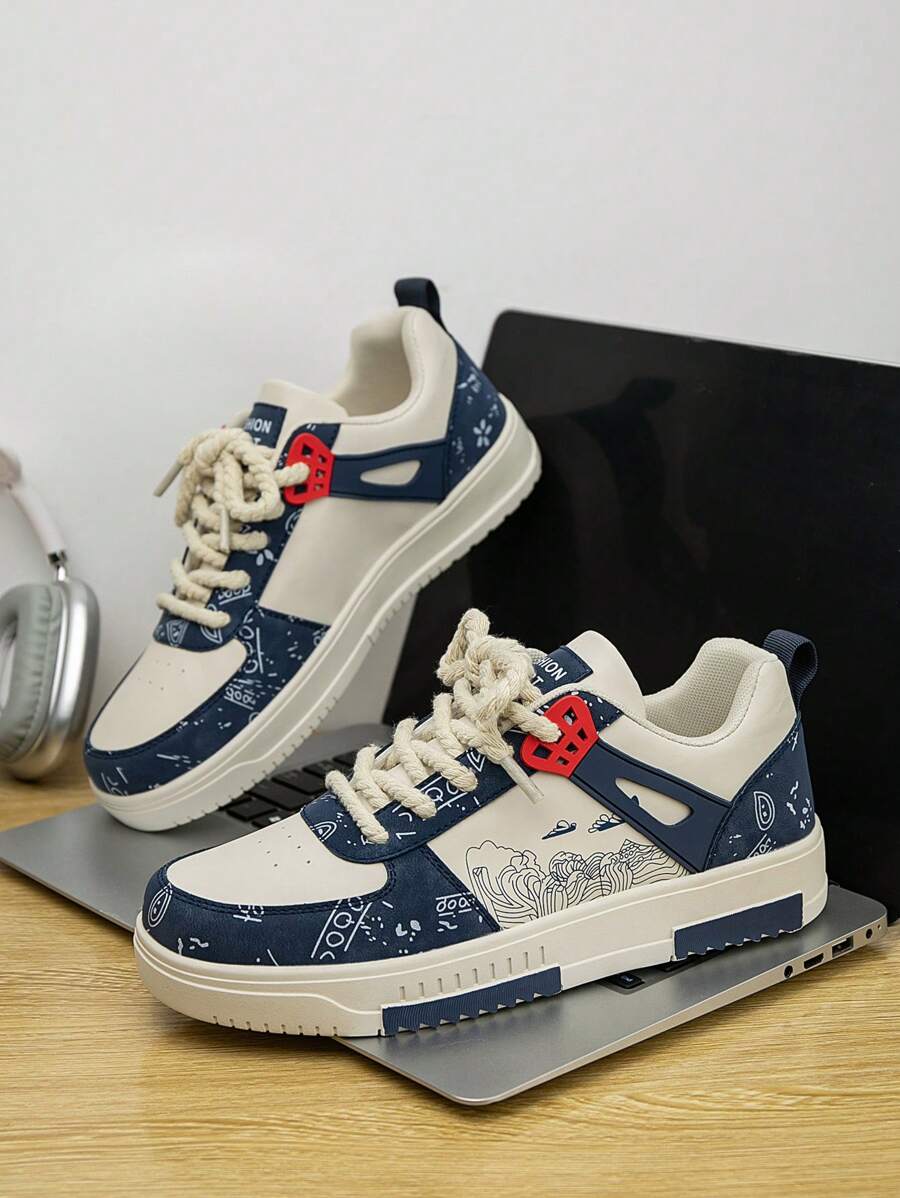 Heren Sneakers Beige Comfortabel Sportief Alledaags