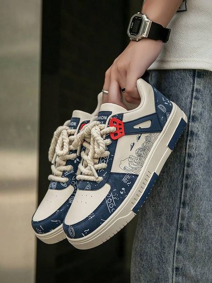Heren Sneakers Beige Comfortabel Sportief Alledaags