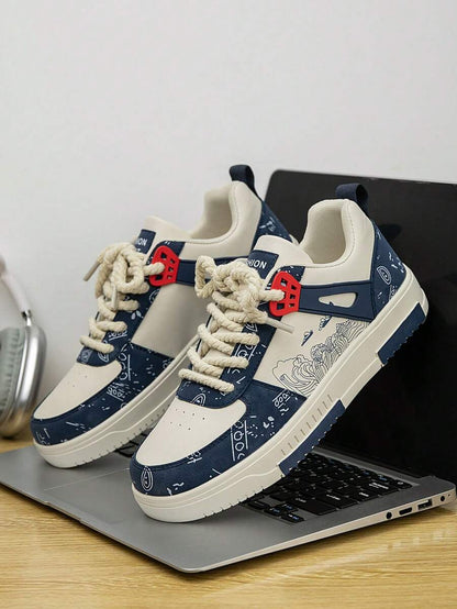 Heren Sneakers Beige Comfortabel Sportief Alledaags