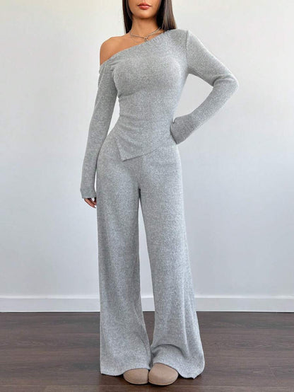Dames Tweedelig Setje One Shoulder Stijl