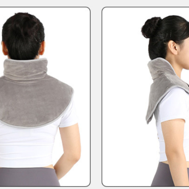 Verwarmende Nek- en Schouderwrap van Zachte Nertsvezel met Koolstofvezel Verwarmingselement – Draagbaar Warmtekussen voor Thuisgebruik