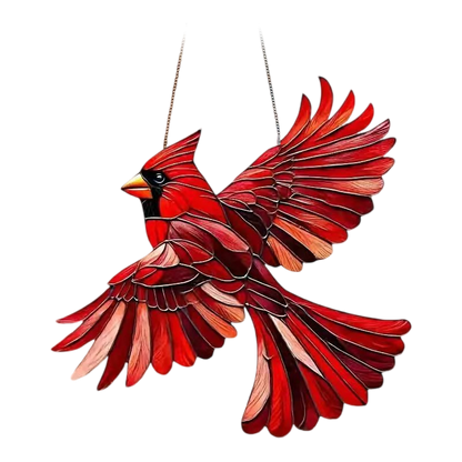 Decoratieve Kolibrie Zonnevanger 20x20cm Gekleurd Acryl Raamhanger Vogelmotief Prisma Effect Tuindecoratie