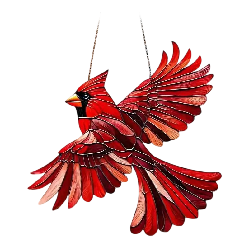 Decoratieve Kolibrie Zonnevanger 20x20cm Gekleurd Acryl Raamhanger Vogelmotief Prisma Effect Tuindecoratie