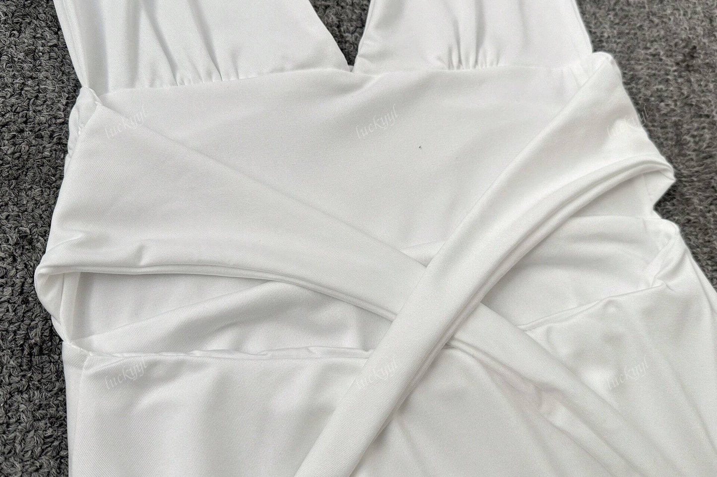 Vrouwelijke Skater Jurk Kort Halternek Model