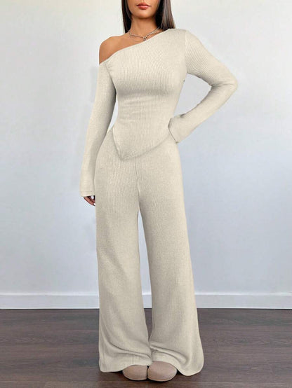 Dames Tweedelig Setje One Shoulder Stijl