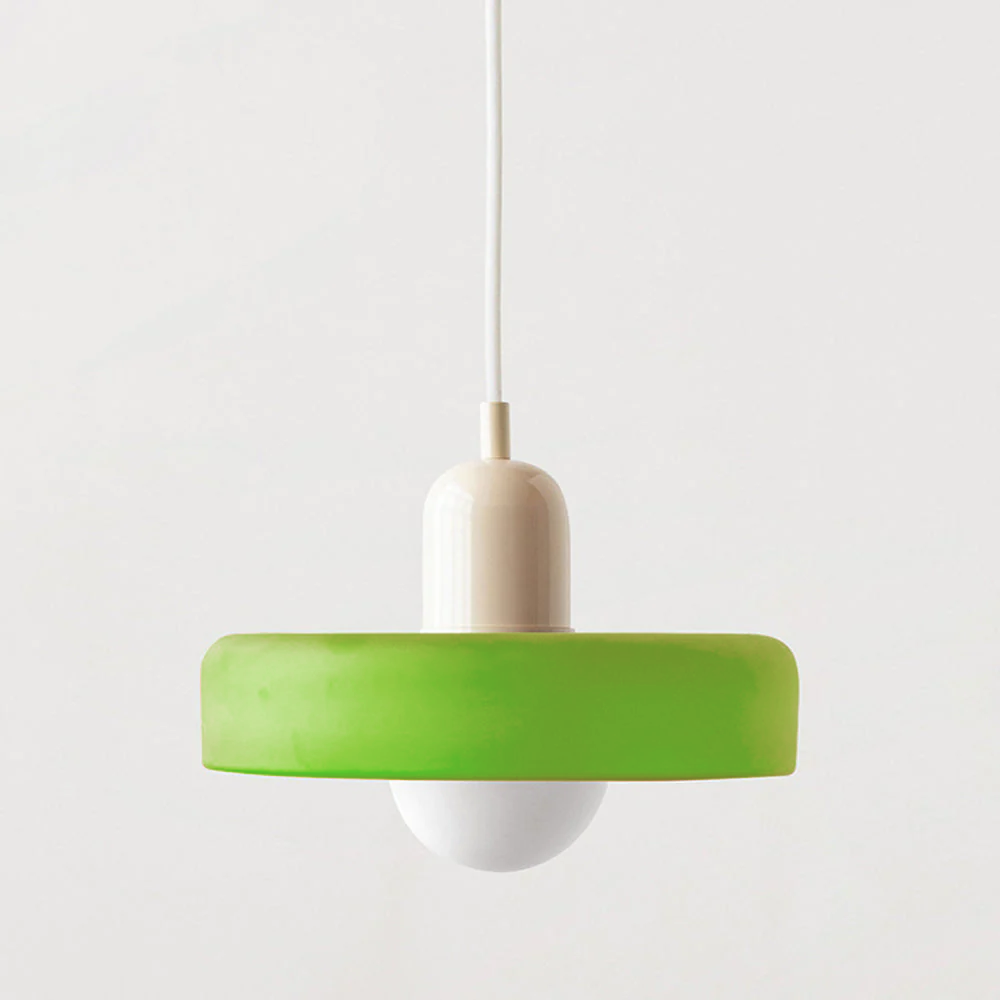 Moderne Hanglamp met Gekleurd Glas 25/35cm E27 Verstelbaar Minimalistisch Design
