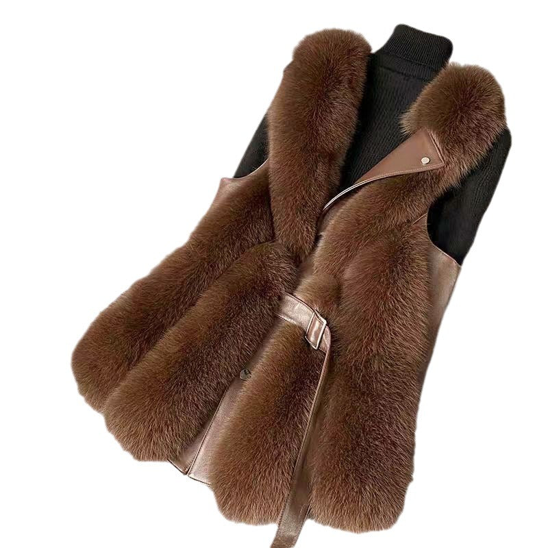 Dames Bodywarmer Faux Fur Warm en Stijlvol