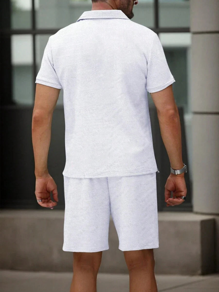 Heren Polo en Shorts Set - Zomerset voor Mannen Relaxed Stijl